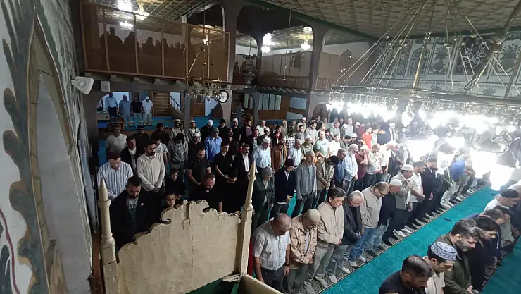 Bafra'da Filistin'e destek için sabah namazı buluşması yapıldı