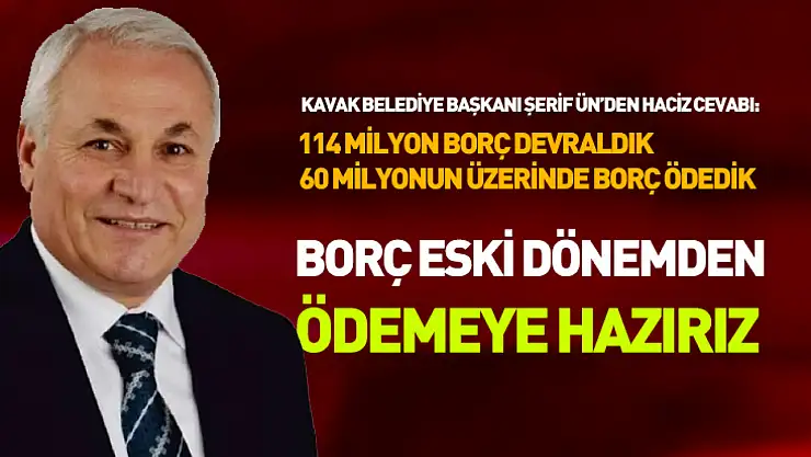 Başkan Ün'den haciz cevabı: 'Borç eski dönemden, ödemeye hazırız'