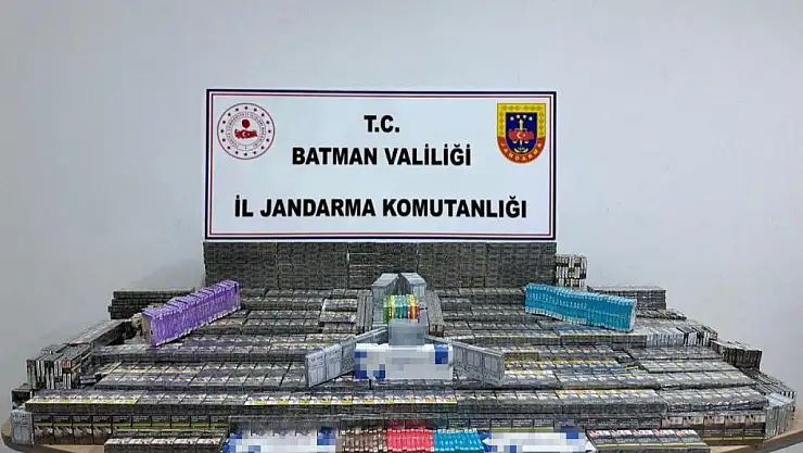 Batman'da kaçak sigara ele geçirildi