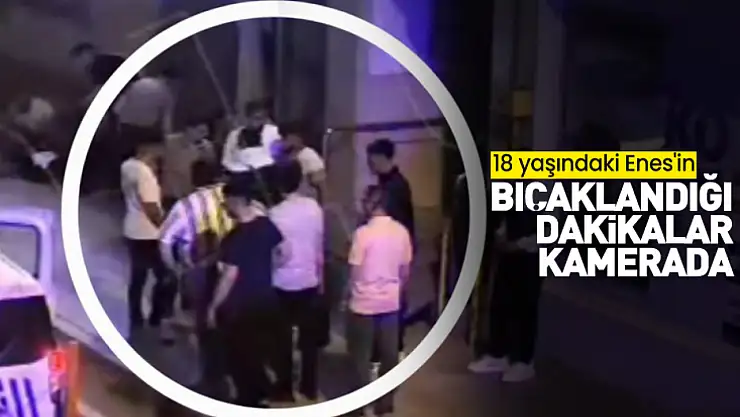 Bıçaklama anı kameraya yansıdı