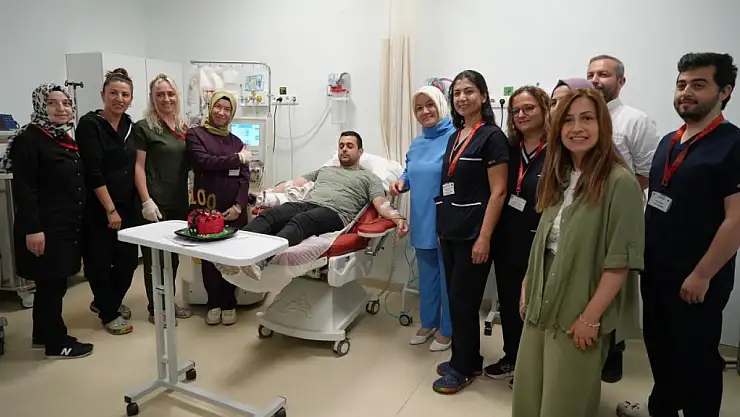 Bir mucize pasta kesilerek kutlandı