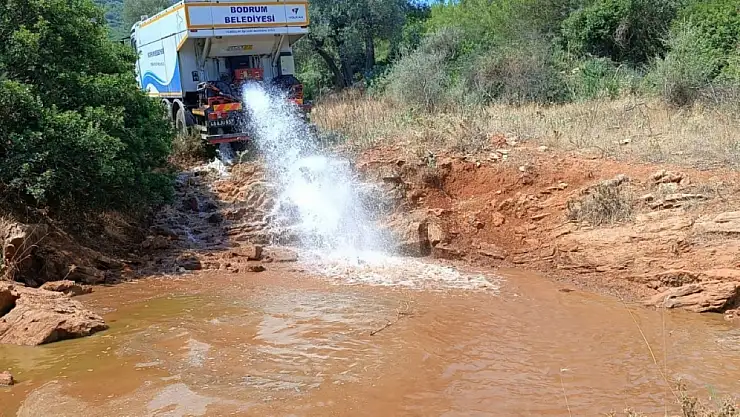 Bodrum'da göletlere su takviyesi