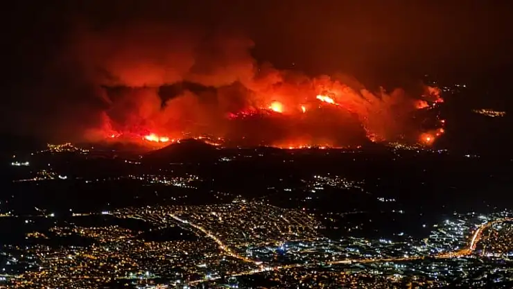 Bursa'da orman yangını devam ediyor