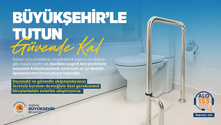 Büyükşehir'den özel bireylere güvenli yaşam desteği