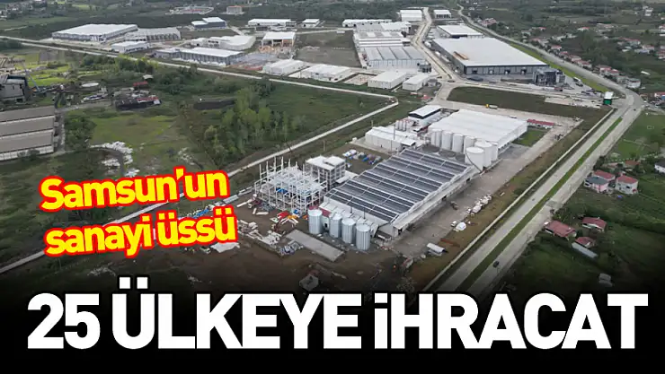 Çarşamba OSB'de yüzde 97 doluluk: 25 ülkeye ihracat