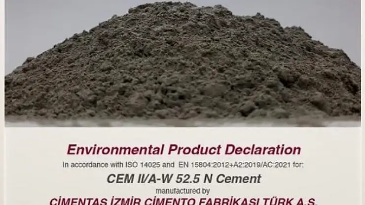 Çimentaş, EPD belgesi ile sürdürülebilirlik taahhüdünü güçlendiriyor