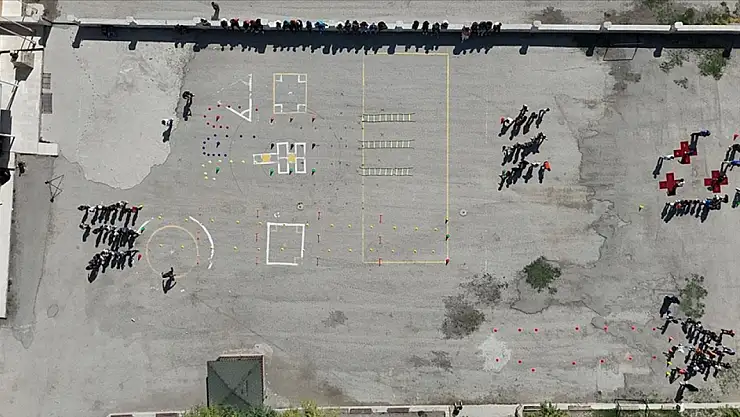 Çocukların spor yetenekleri keşfediliyor