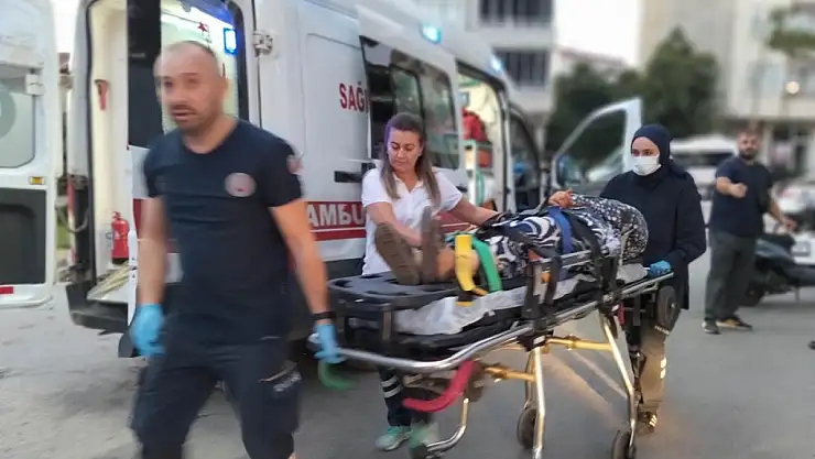 Direksiyon hakimiyetini kaybeden bisiklet devrildi