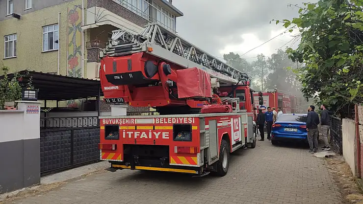 Evde çıkan yangın korkuttu