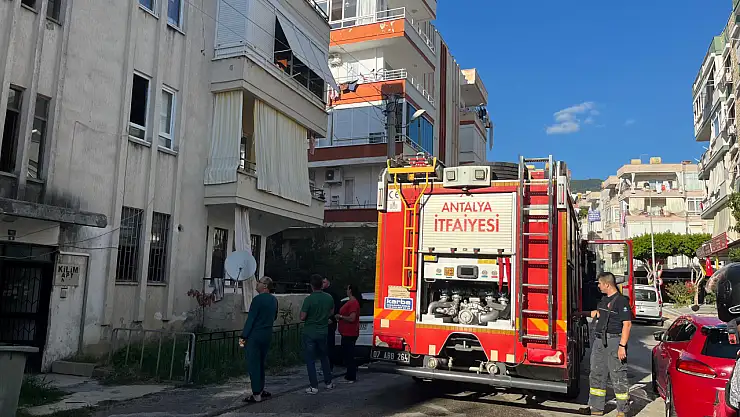 Evin banyosunda çıkan yangın korkuttu