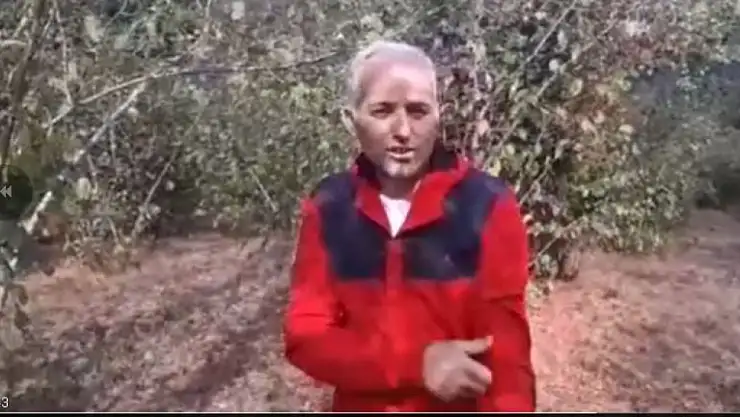 Fındık bahçesinde ayı saldırısı