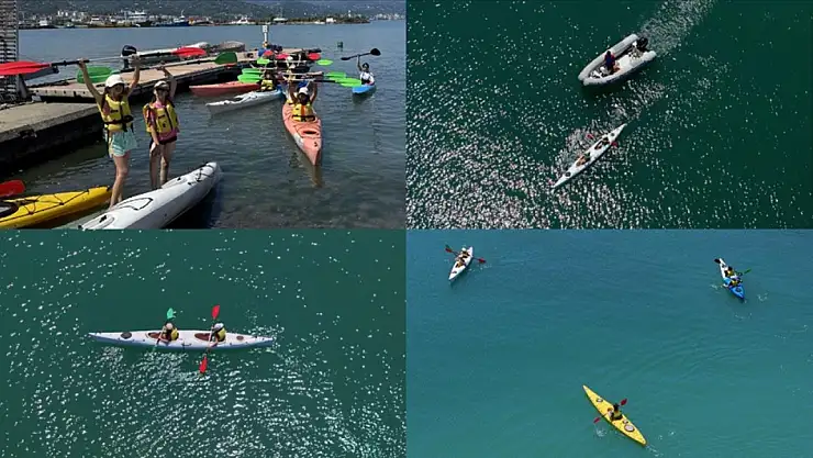 Geleceğin su sporcuları Karadeniz'de yetişiyor