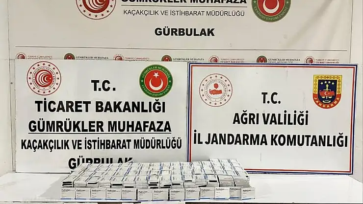 Gürbulak'ta 2 bin 450 adet uyuşturucu hap ele geçirildi