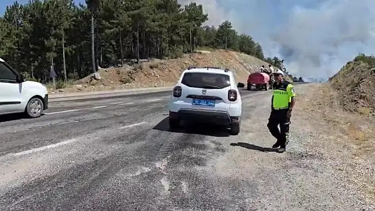 Harmancık'ta yangın yeniden büyüdü