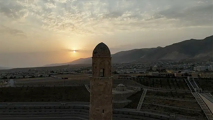 Hasankeyf'teki tarihi yapılar havadan görüntülendi