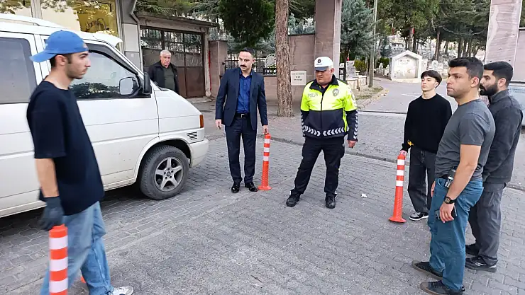 Havza'da trafiğe delinatörlü çözüm