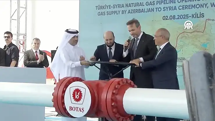 İlk doğal gaz akışı başladı