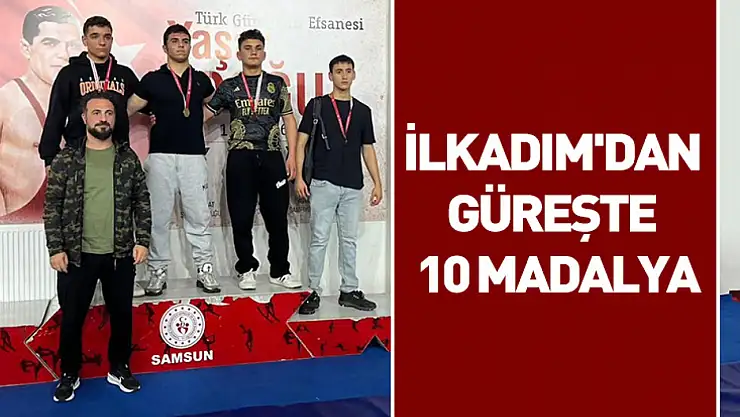 İlkadım'dan güreşte 10 madalya