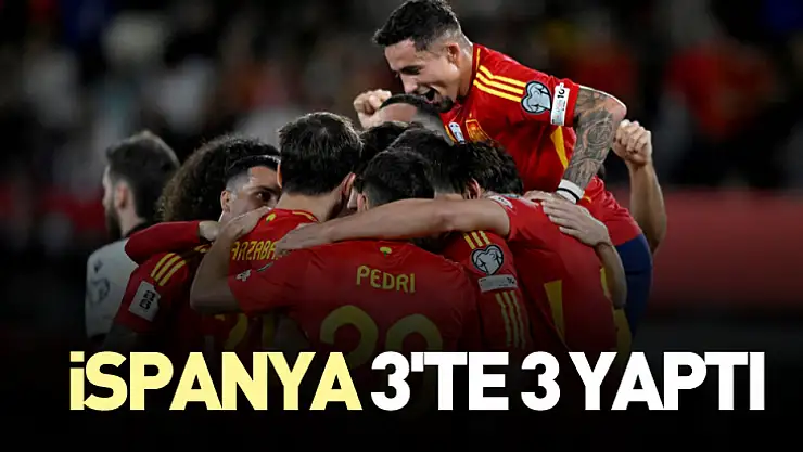 İspanya 3'te 3 yaptı
