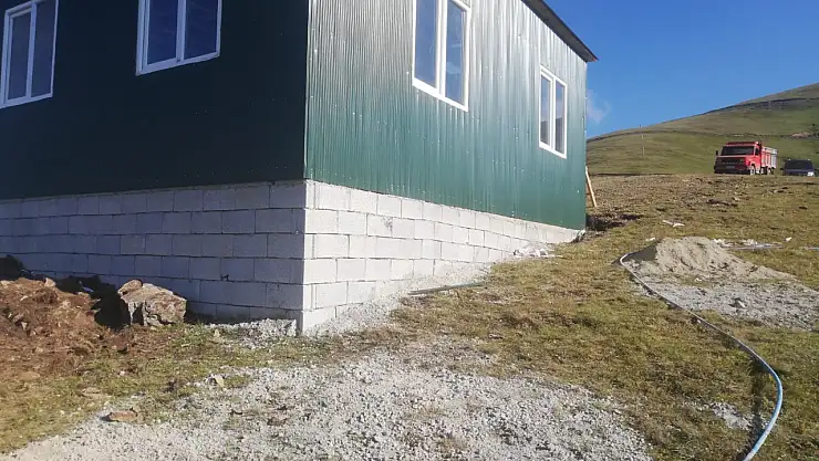 Kadırga Yaylası'nda kaçak yapı