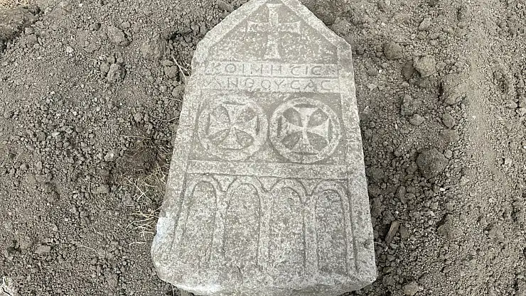 Kanal kazısında tarihe rastlandı