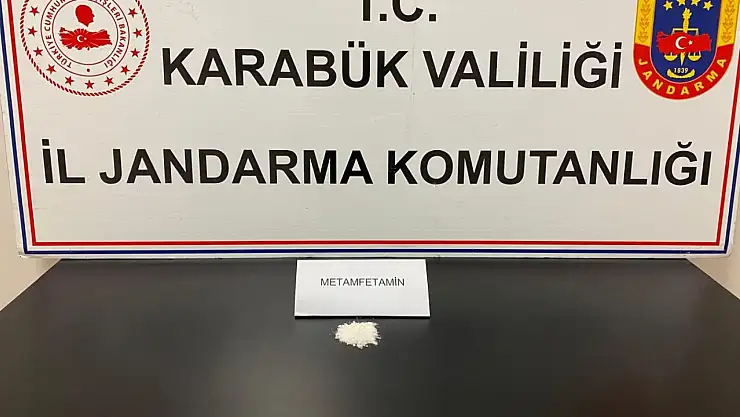 Karabük'te 8,13 gram metamfetamin ele geçirildi