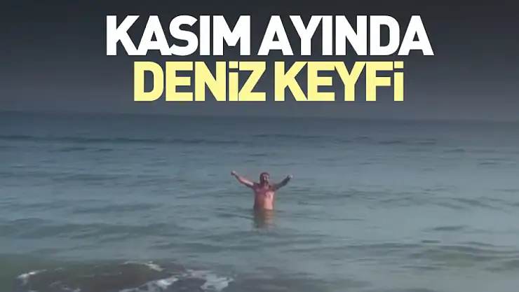 Kasım ayında deniz keyfi
