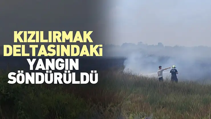 Kızılırmak deltasındaki yangın söndürüldü