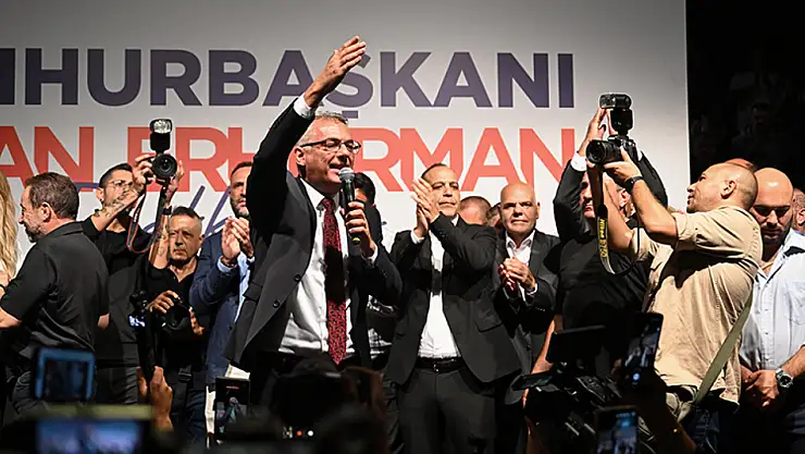 KKTC'de resmi olmayan sonuçlara göre Tufan Erhürman cumhurbaşkanı seçildi