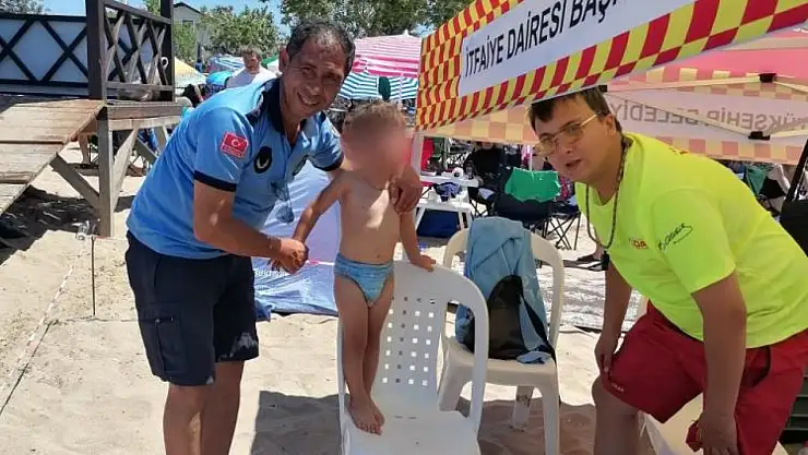 Kocaeli sahillerinde çocuklar güvende