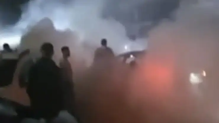 Lastik yakan sürücüye ceza