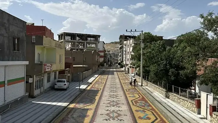 Mazıdağı Belediyesi halı desenli yola 11 milyon 368 bin TL harcadı