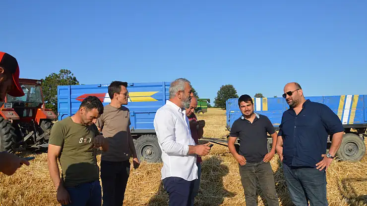 MHP Havza İlçe Başkanı Yüksel'den çiftçileri ziyaret