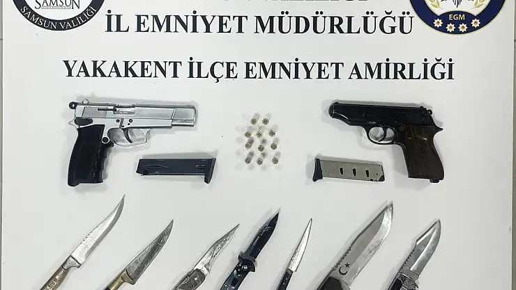 Narko Alan uygulaması: Silahlar ele geçirildi