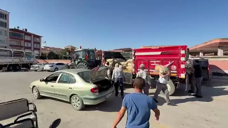 O İl'de Vatandaşa Ücretsiz Patates Dağıtıldı