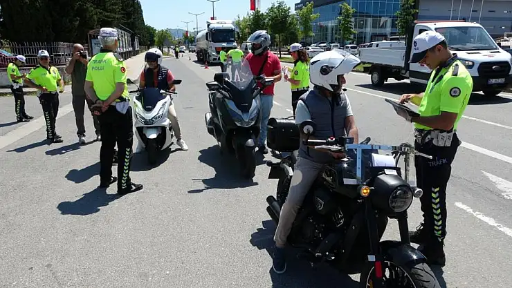 Ordu'da dron destekli trafik denetimi
