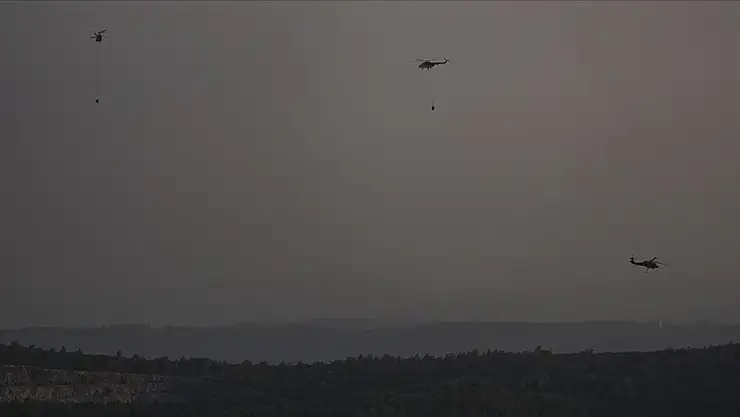 Ormanlık alanda çıkan yangın kontrol altına alındı