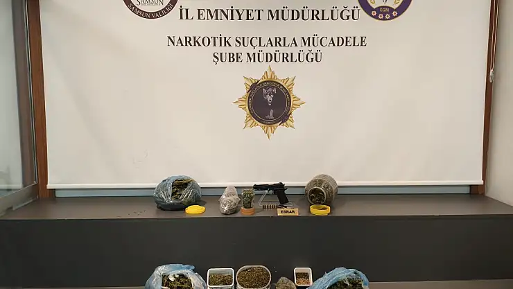 Polis Çatı Katında Esrar ve Tabanca Buldu