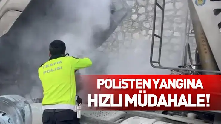 Polisten hızlı müdahale!