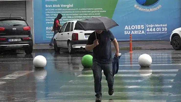 Sağanak yağış etkili oldu