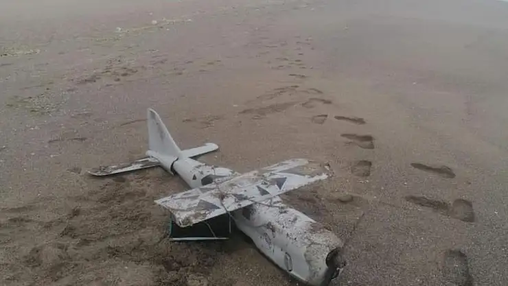 Sahile vuran 'iha' güvenlik güçlerini harekete geçirdi