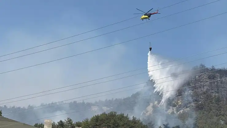 Sakarya'da Orman Yangınına Dev Müdahale: 12 Helikopter ve 6 Uçak Seferber Oldu