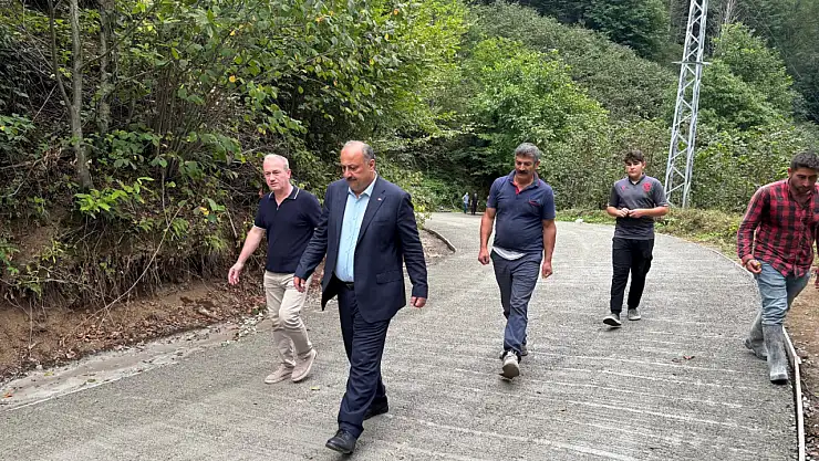 Salıpazarı Belediyesi Beton Yol Çalışmalarına Hız Verdi