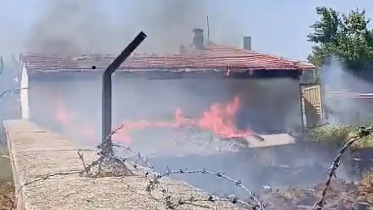 Samanlık yangını söndürüldü
