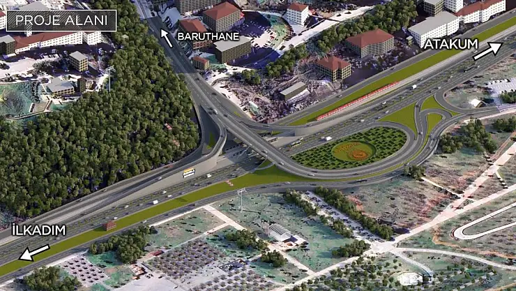 Samsun'a Dev Ulaşım Projesi! Kenan Şara Köprülü Kavşağı Yenileniyor