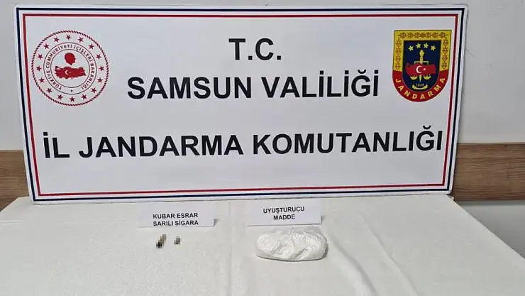 Samsun'da Jandarma Uygulamasında Uyuşturucu Yakalandı
