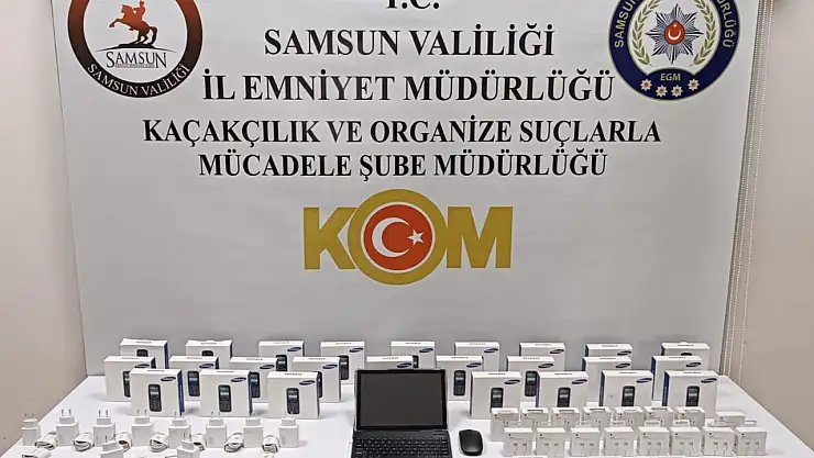 Samsun'da kaçak elektronik operasyonu