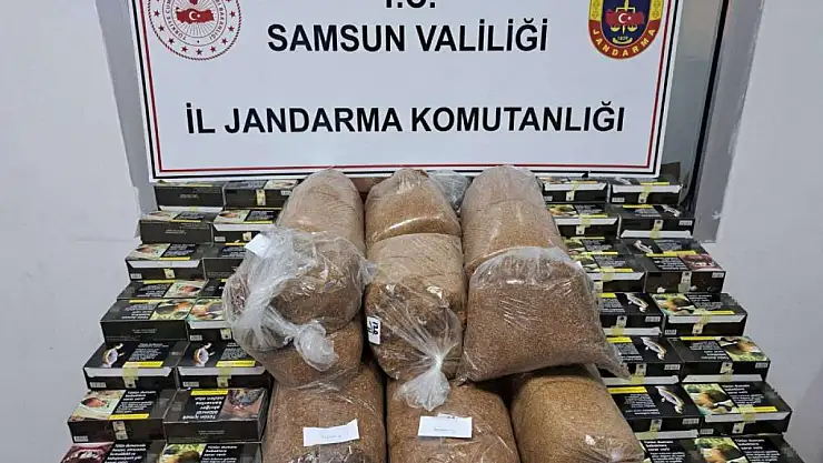 Samsun'da Kaçak Tütün Operasyonu