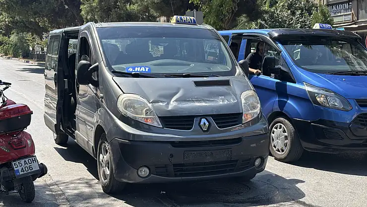 Samsun'da kamyon ile dolmuş çarpıştı