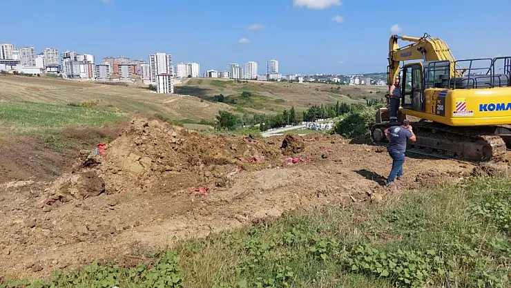 Samsun'da Mezarlıkta Drenaj Çalışmasında Şok